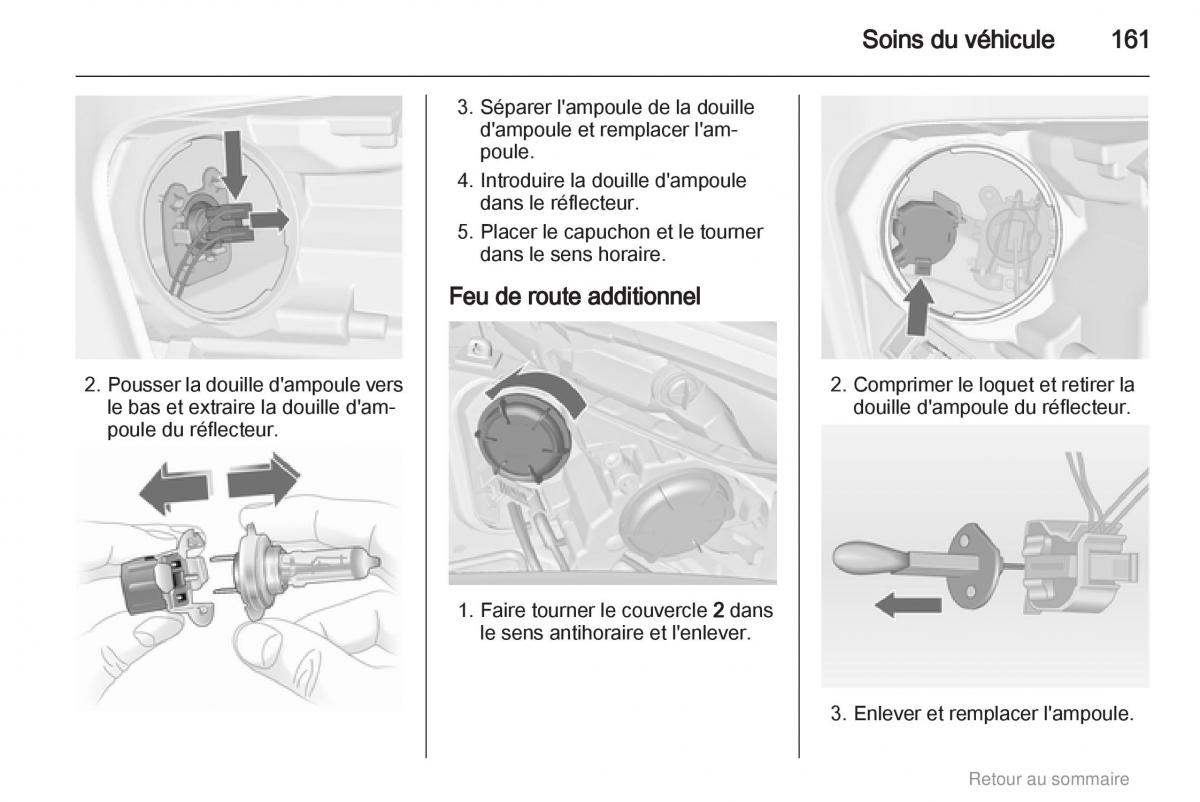 Opel Meriva B manuel du proprietaire / page 161