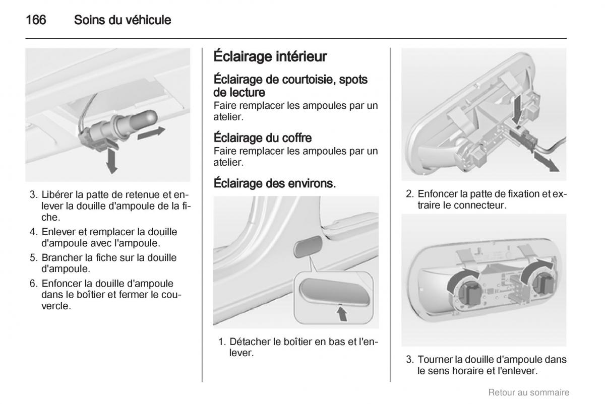 Opel Meriva B manuel du proprietaire / page 166