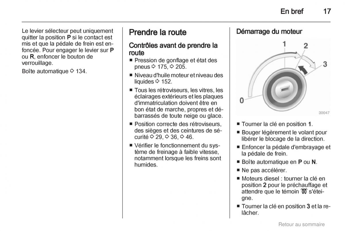 Opel Meriva B manuel du proprietaire / page 17