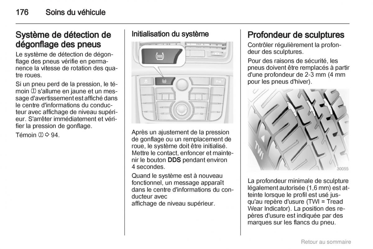 Opel Meriva B manuel du proprietaire / page 176