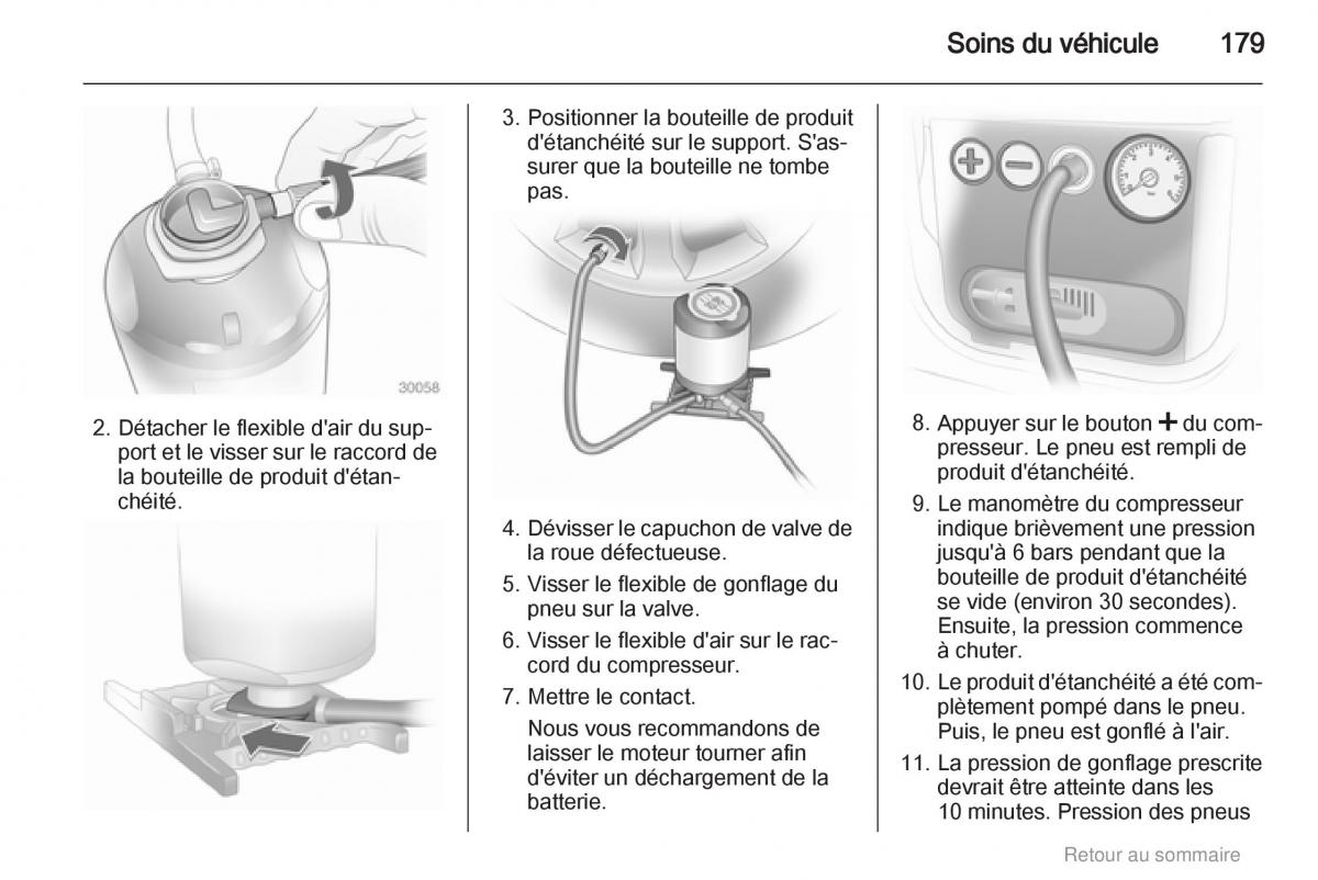 Opel Meriva B manuel du proprietaire / page 179