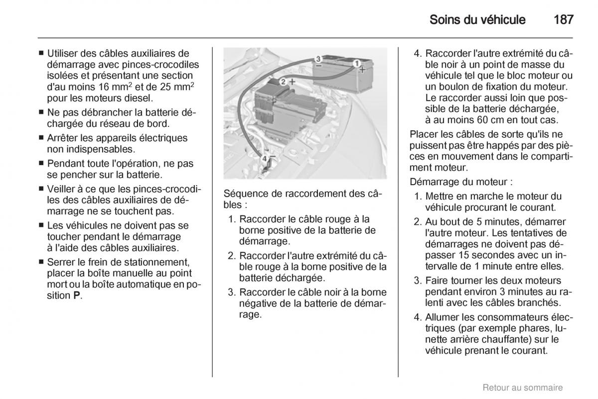 Opel Meriva B manuel du proprietaire / page 187