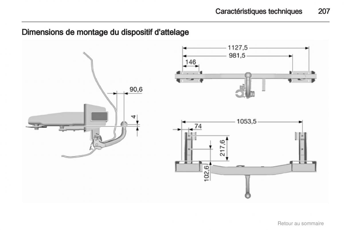 Opel Meriva B manuel du proprietaire / page 207