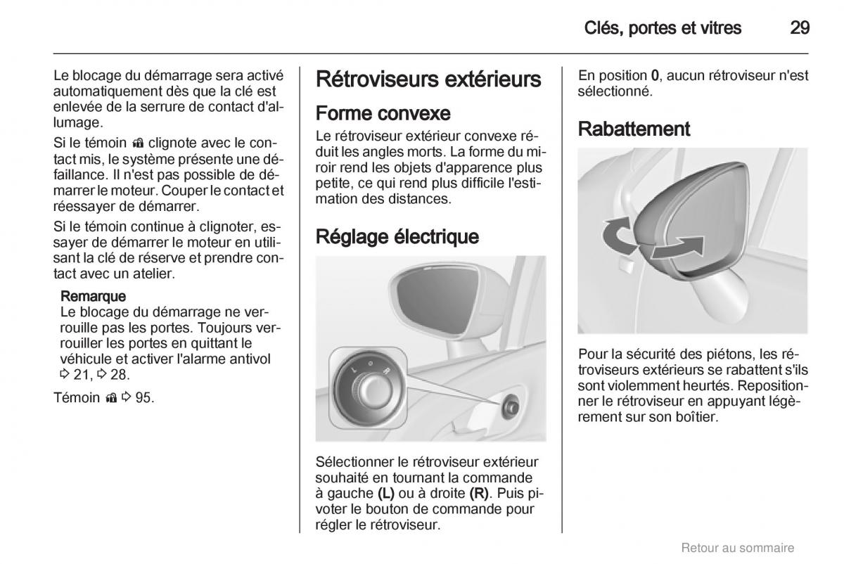 Opel Meriva B manuel du proprietaire / page 29