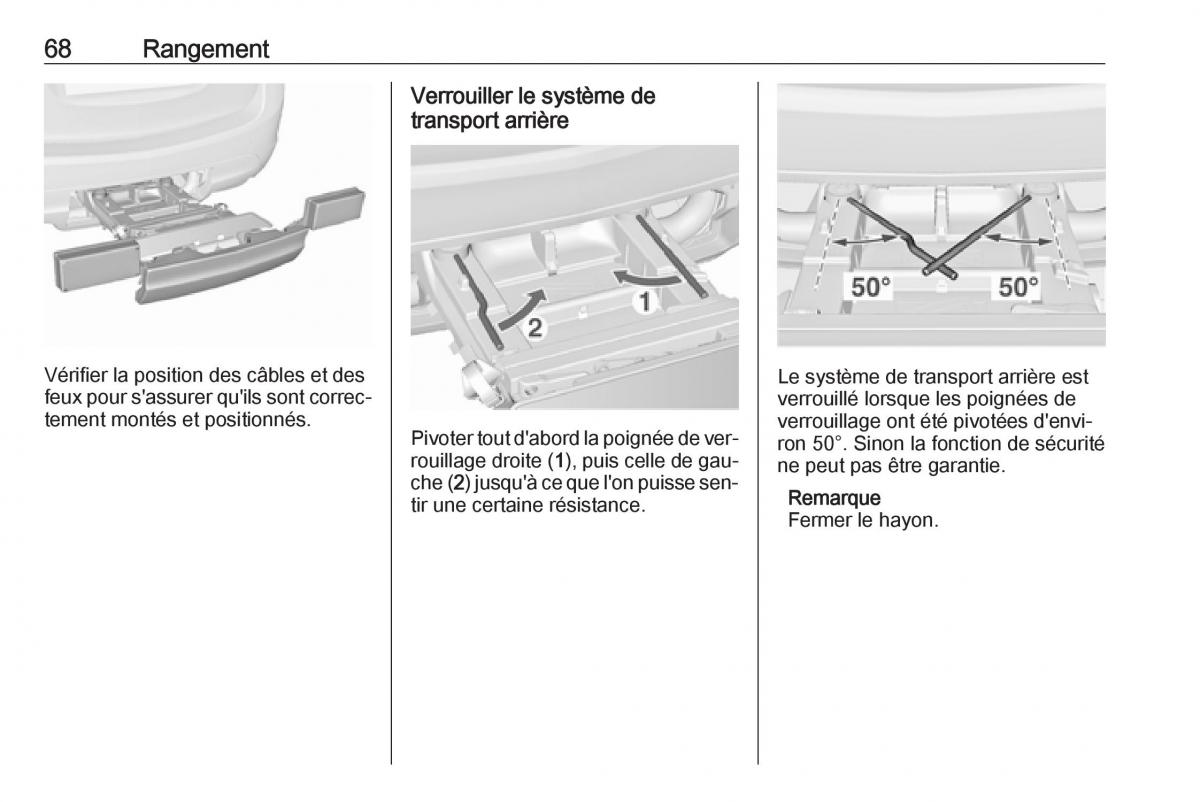 manual Opel Meriva B FL manuel du proprietaire / page 70