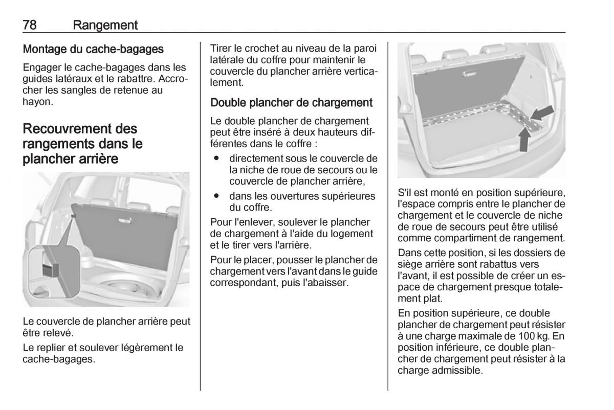 Opel Meriva B FL manuel du proprietaire / page 80