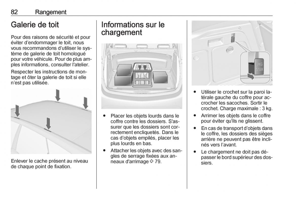 manual Opel Meriva B FL manuel du proprietaire / page 84