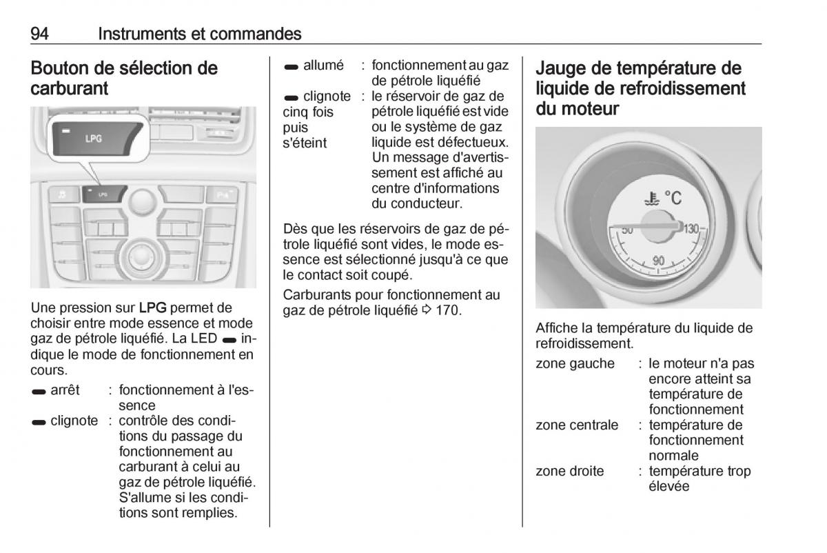 Opel Meriva B FL manuel du proprietaire / page 96