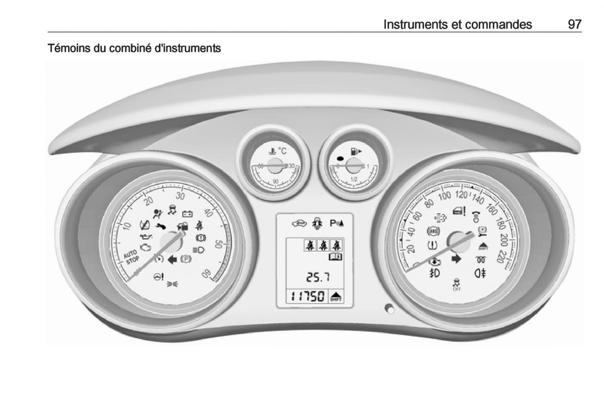 manual Opel Meriva B FL manuel du proprietaire / page 99