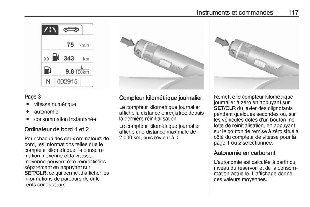 manual Opel Meriva B FL manuel du proprietaire / page 119