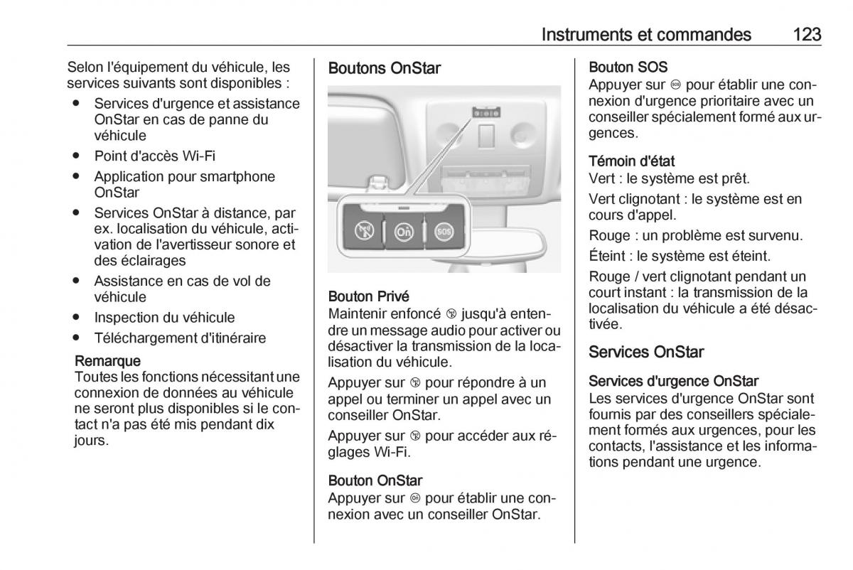 manual Opel Meriva B FL manuel du proprietaire / page 125