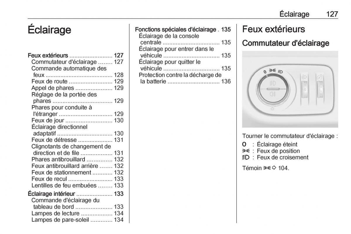 Opel Meriva B FL manuel du proprietaire / page 129