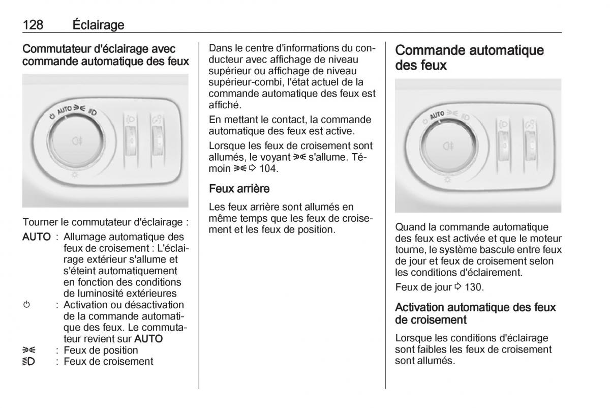 manual Opel Meriva B FL manuel du proprietaire / page 130