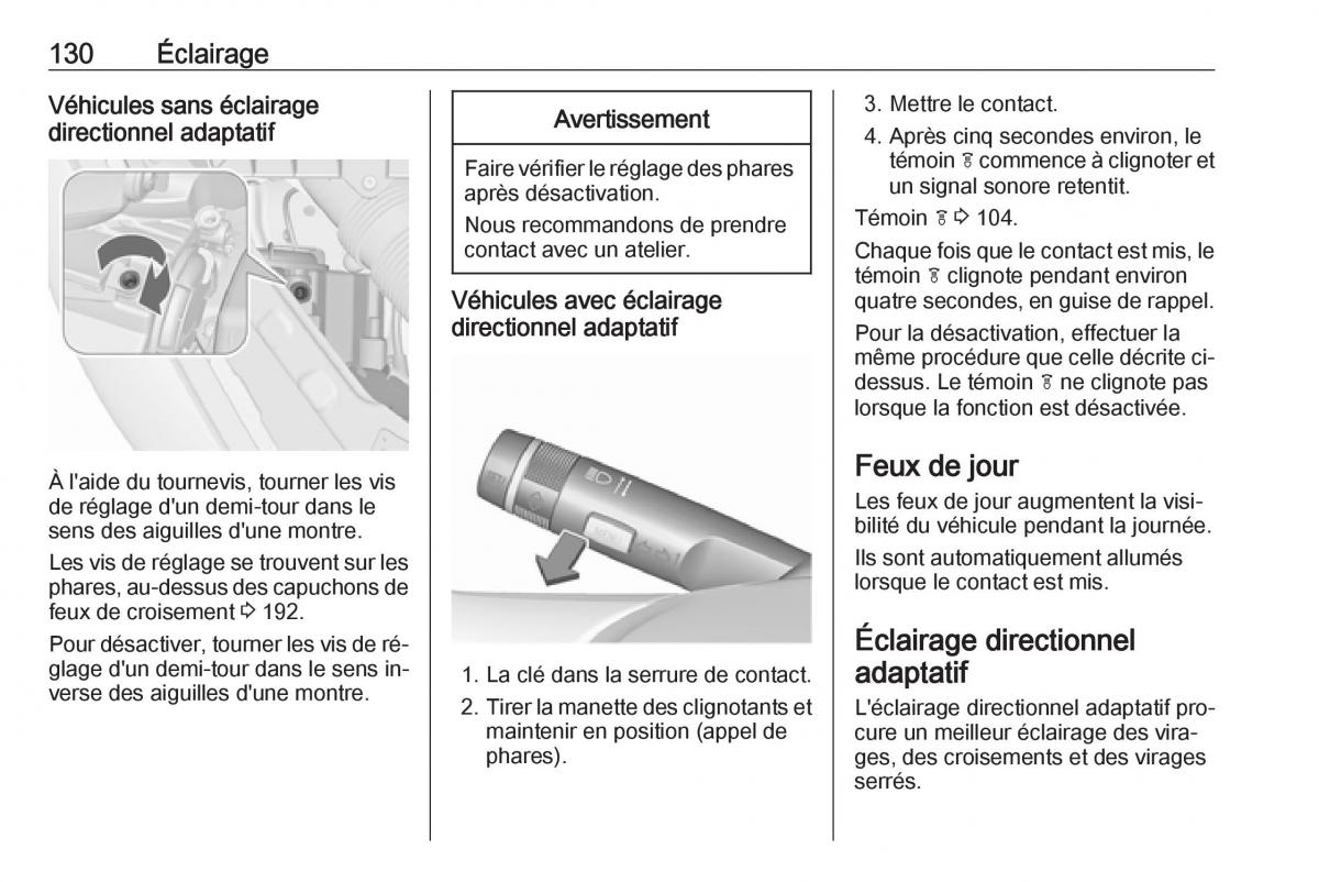 Opel Meriva B FL manuel du proprietaire / page 132