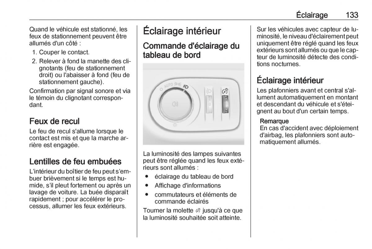 manual Opel Meriva B FL manuel du proprietaire / page 135