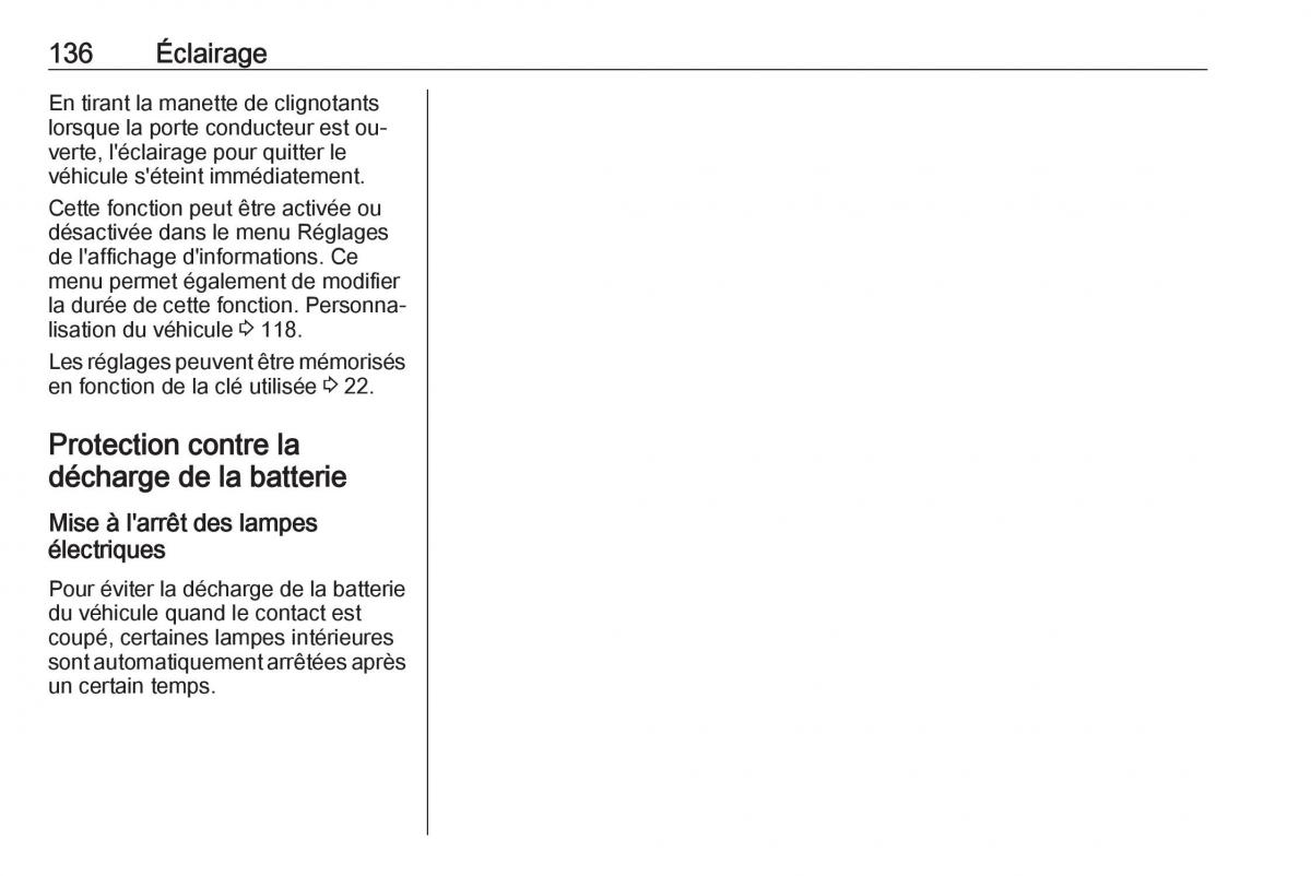 manual Opel Meriva B FL manuel du proprietaire / page 138