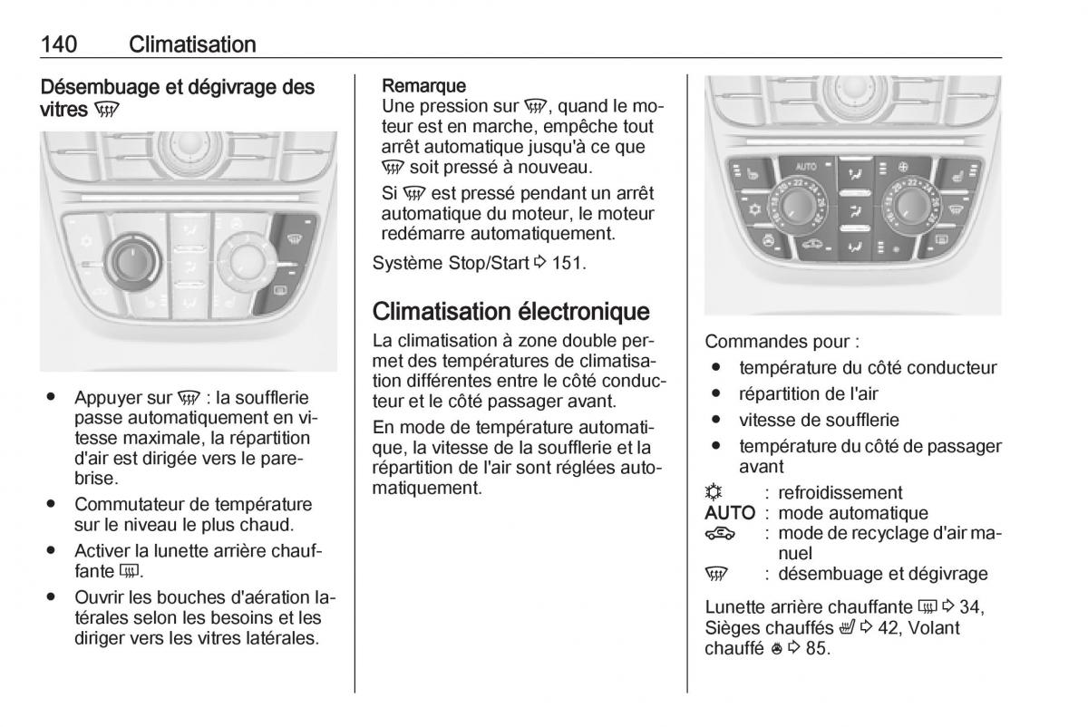 manual Opel Meriva B FL manuel du proprietaire / page 142