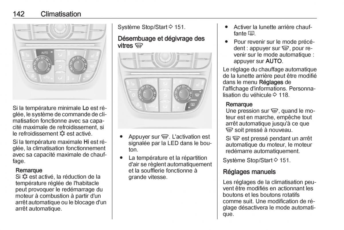 manual Opel Meriva B FL manuel du proprietaire / page 144