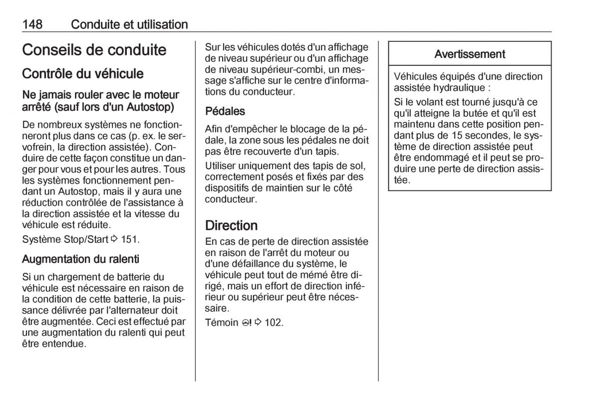 manual Opel Meriva B FL manuel du proprietaire / page 150