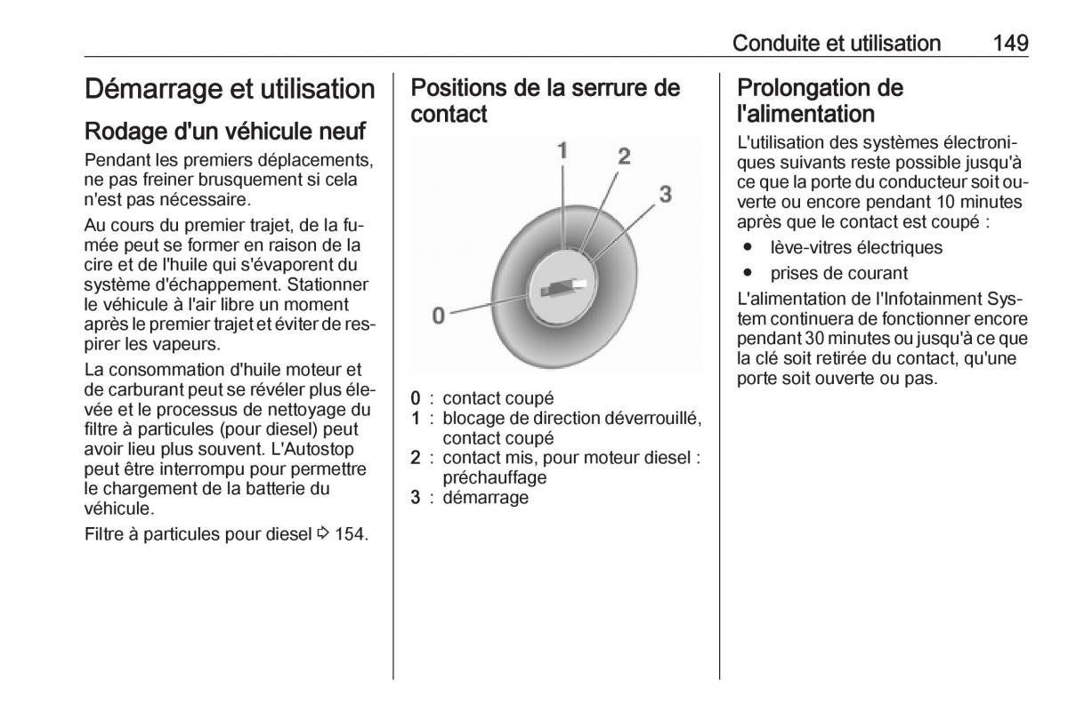 manual Opel Meriva B FL manuel du proprietaire / page 151