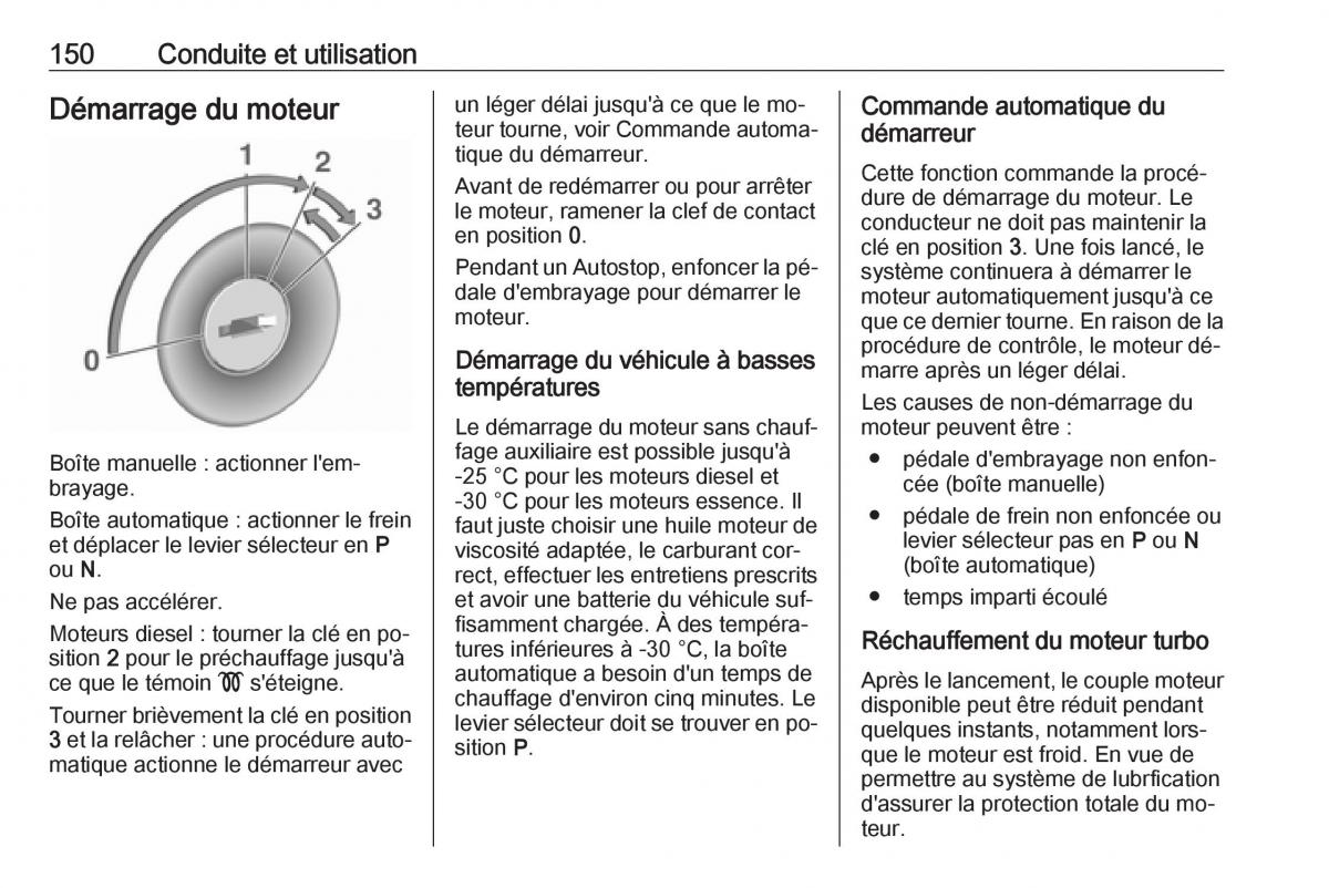 manual Opel Meriva B FL manuel du proprietaire / page 152