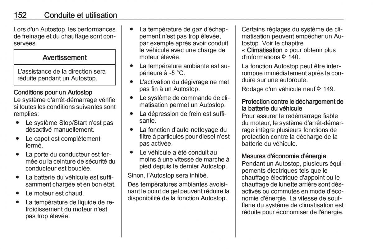 manual Opel Meriva B FL manuel du proprietaire / page 154