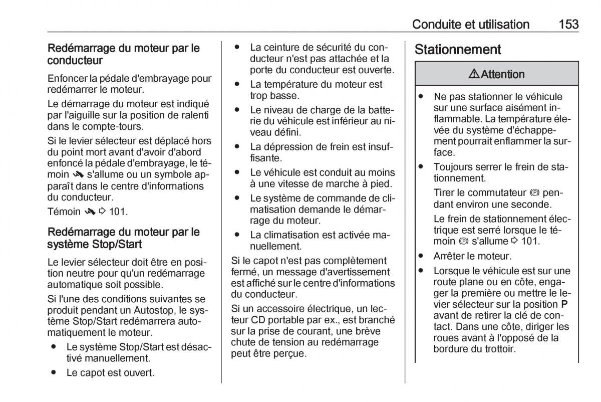 manual Opel Meriva B FL manuel du proprietaire / page 155