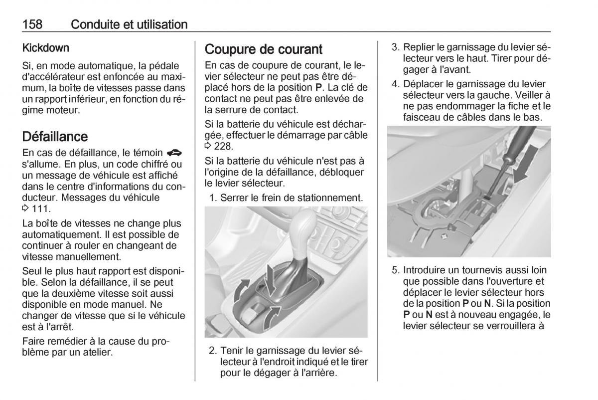 manual Opel Meriva B FL manuel du proprietaire / page 160