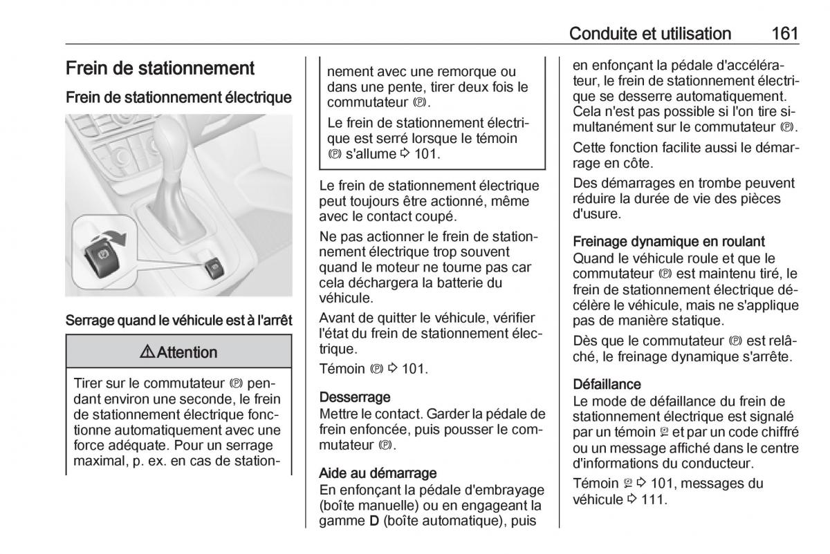 manual Opel Meriva B FL manuel du proprietaire / page 163