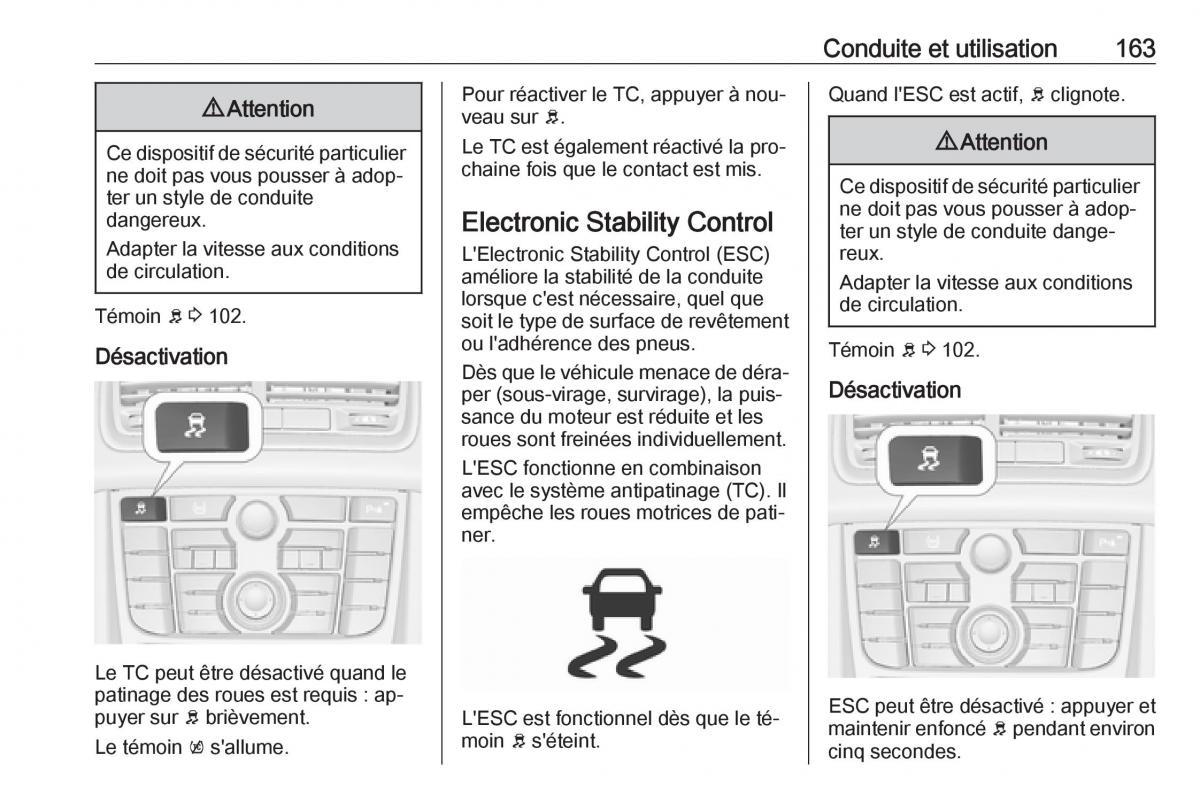 manual Opel Meriva B FL manuel du proprietaire / page 165