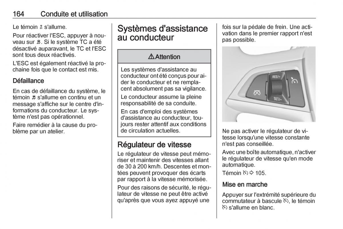 manual Opel Meriva B FL manuel du proprietaire / page 166