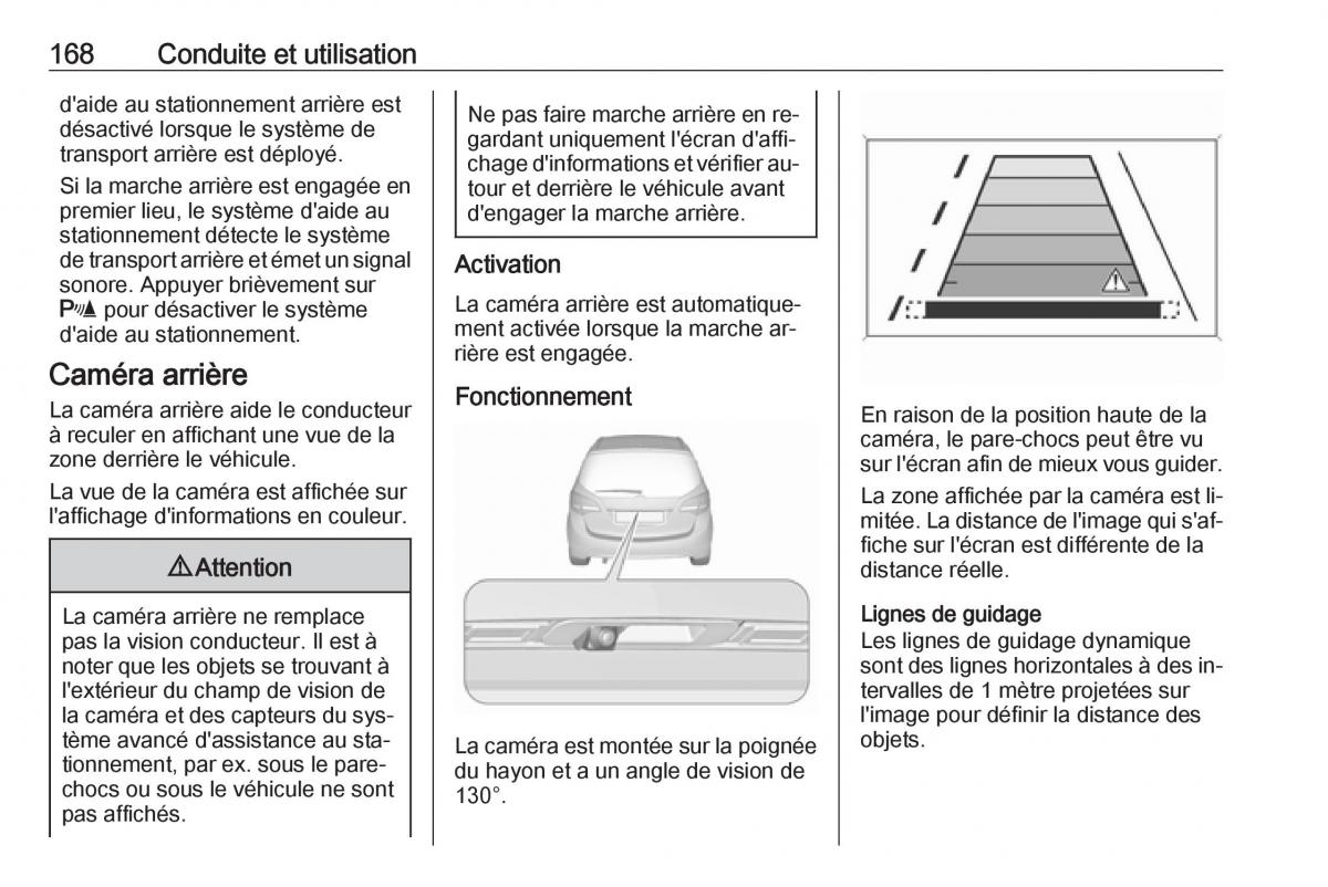 manual Opel Meriva B FL manuel du proprietaire / page 170