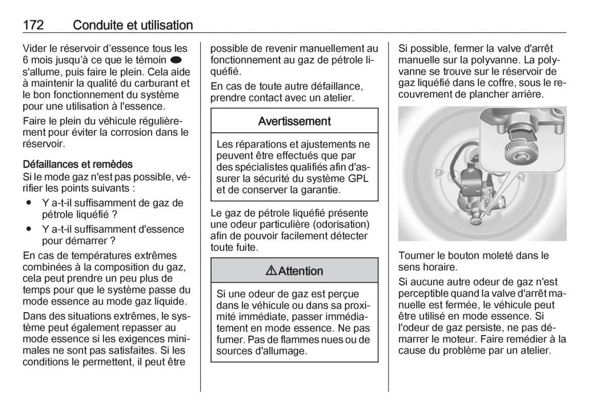 manual Opel Meriva B FL manuel du proprietaire / page 174