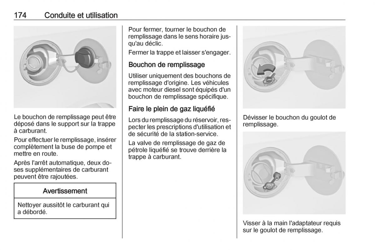 manual Opel Meriva B FL manuel du proprietaire / page 176