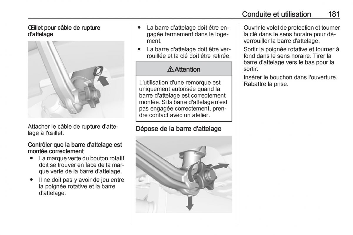 manual Opel Meriva B FL manuel du proprietaire / page 183