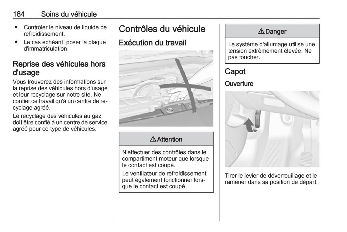 manual Opel Meriva B FL manuel du proprietaire / page 186