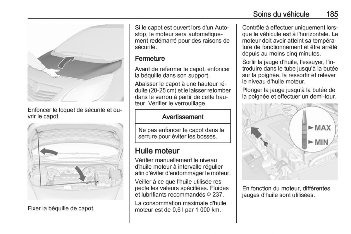 manual Opel Meriva B FL manuel du proprietaire / page 187