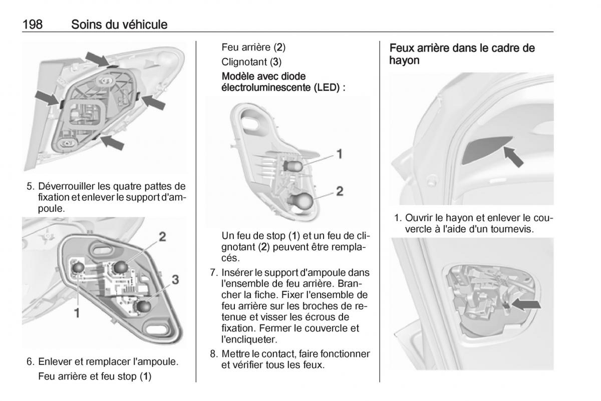 manual Opel Meriva B FL manuel du proprietaire / page 200