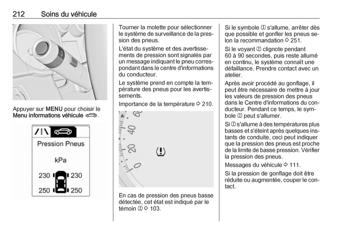 manual Opel Meriva B FL manuel du proprietaire / page 214
