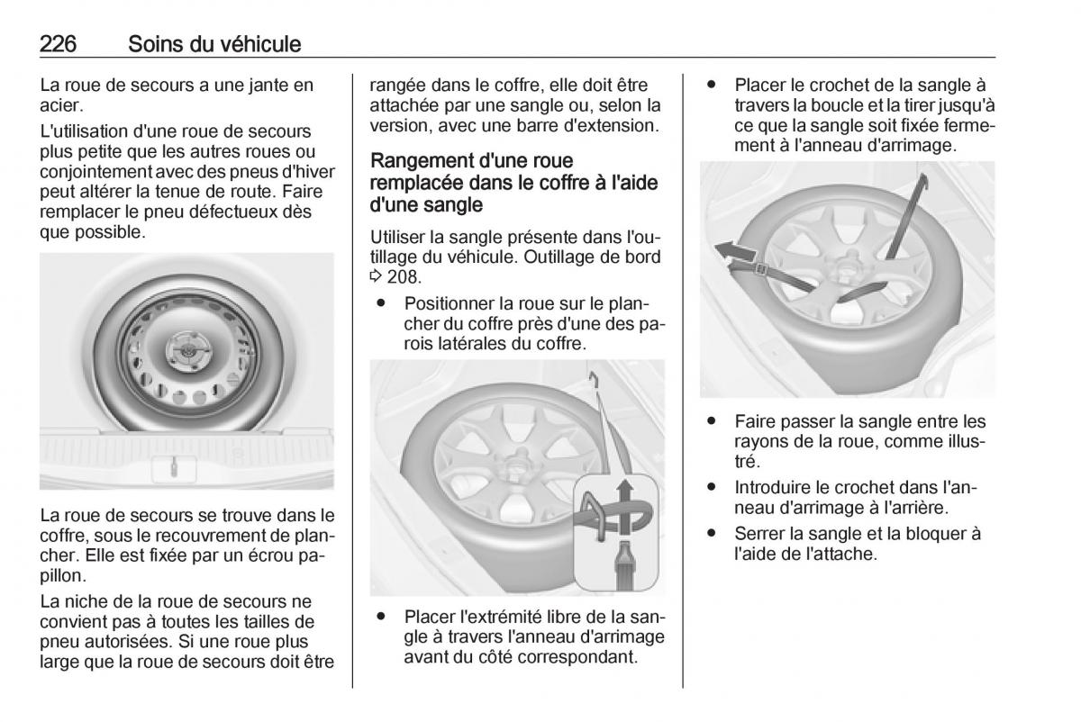 manual Opel Meriva B FL manuel du proprietaire / page 228