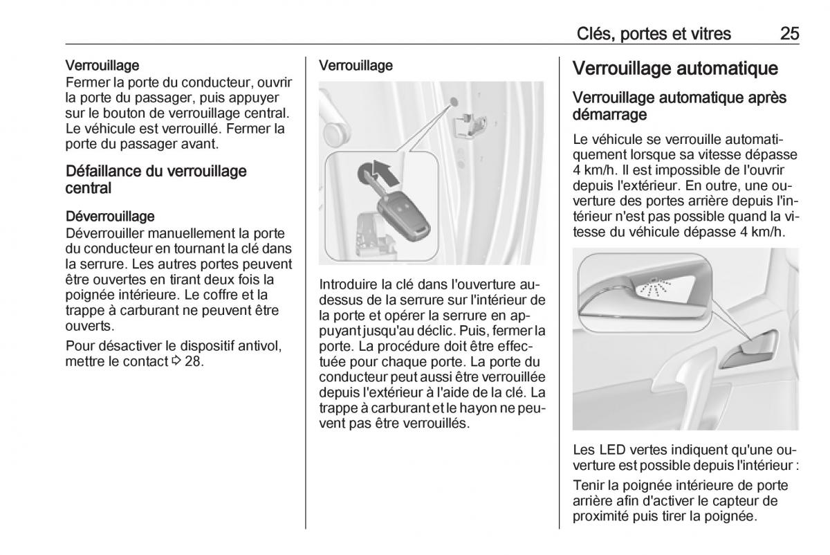 Opel Meriva B FL manuel du proprietaire / page 27