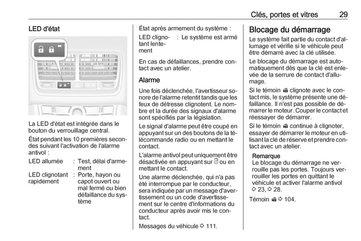 Opel Meriva B FL manuel du proprietaire / page 31