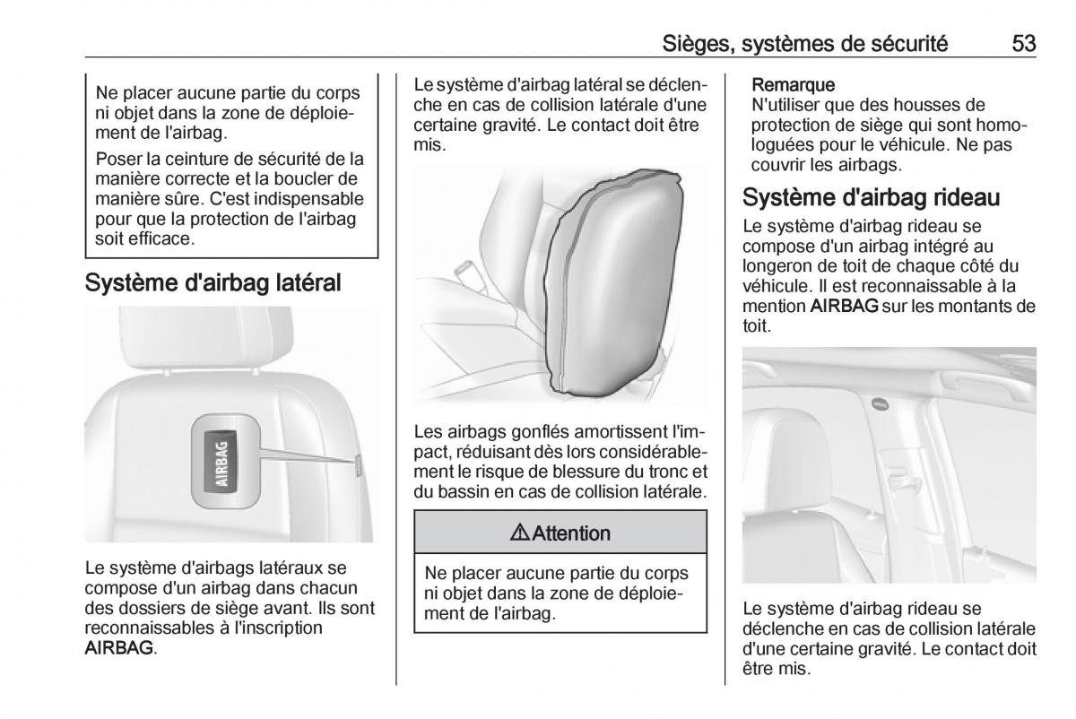 Opel Mokka X manuel du proprietaire / page 55