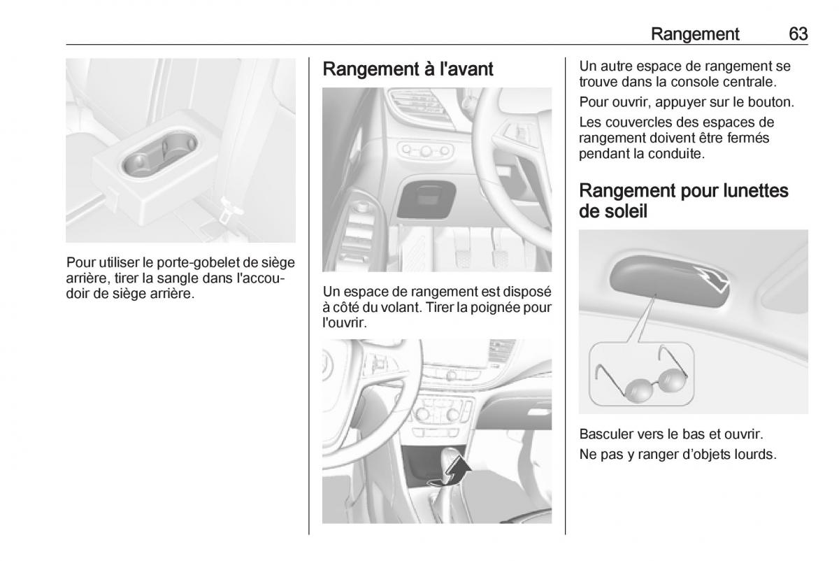 Opel Mokka X manuel du proprietaire / page 65