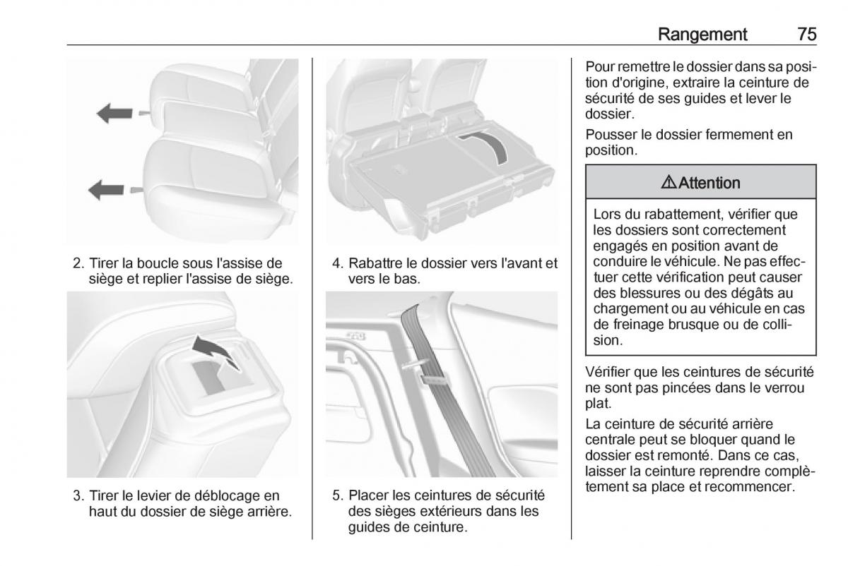 Opel Mokka X manuel du proprietaire / page 77