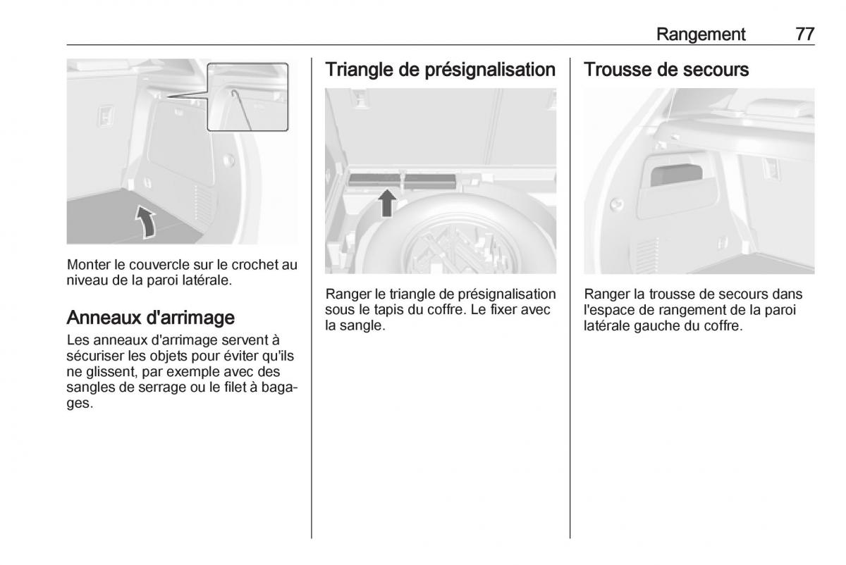 Opel Mokka X manuel du proprietaire / page 79