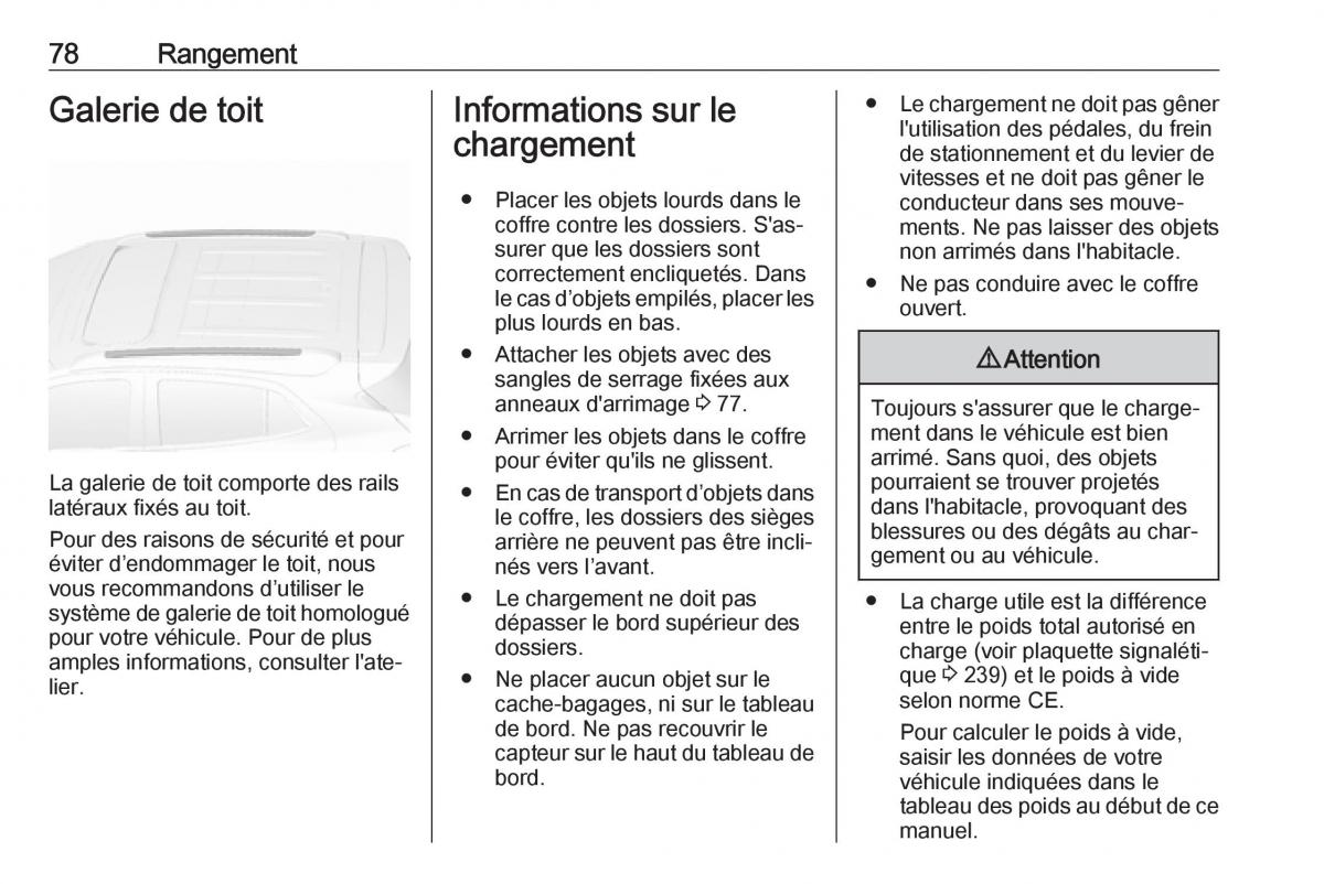 Opel Mokka X manuel du proprietaire / page 80