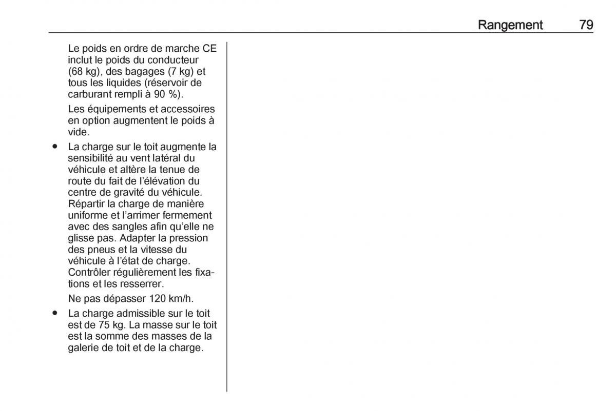 Opel Mokka X manuel du proprietaire / page 81