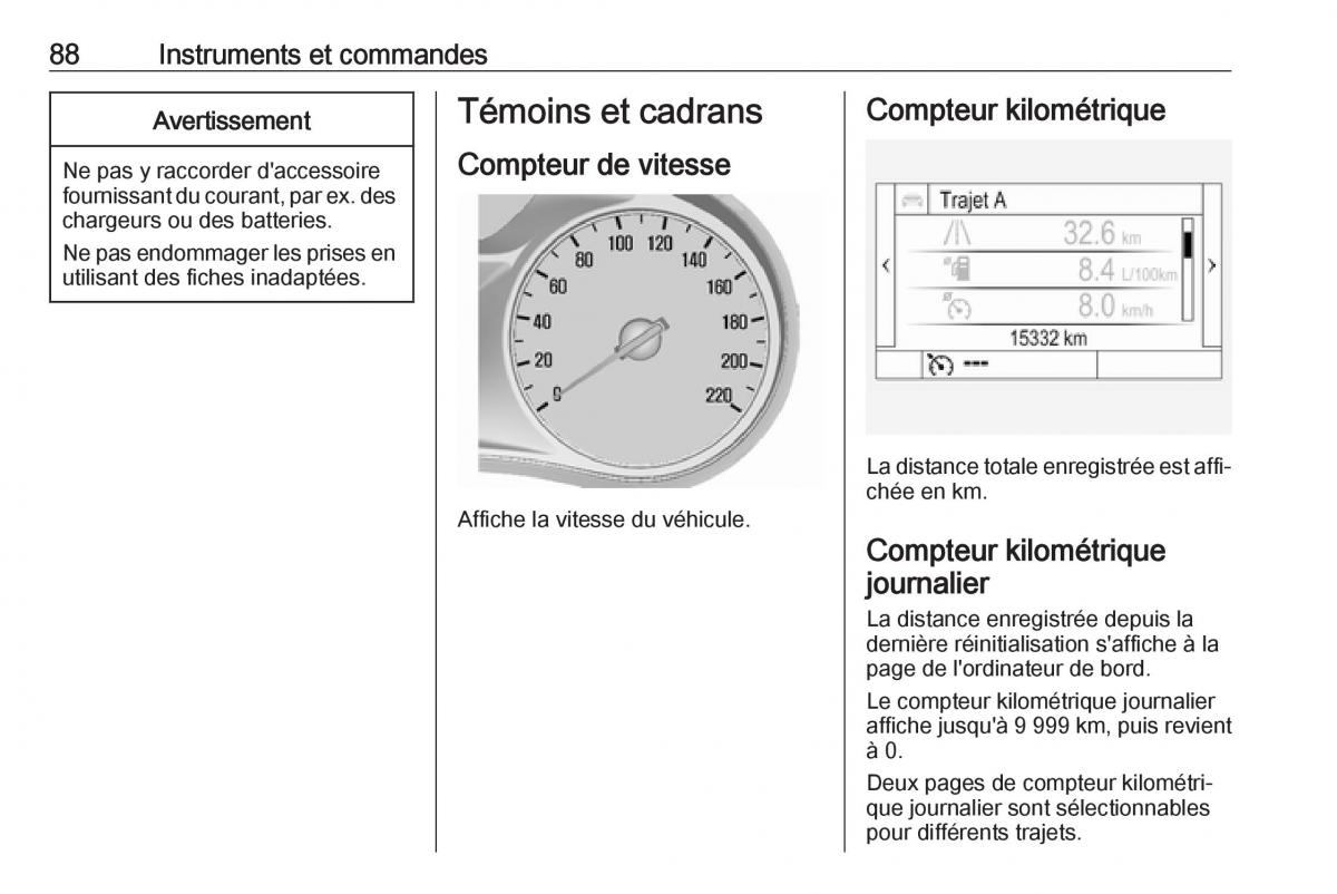 Opel Mokka X manuel du proprietaire / page 90