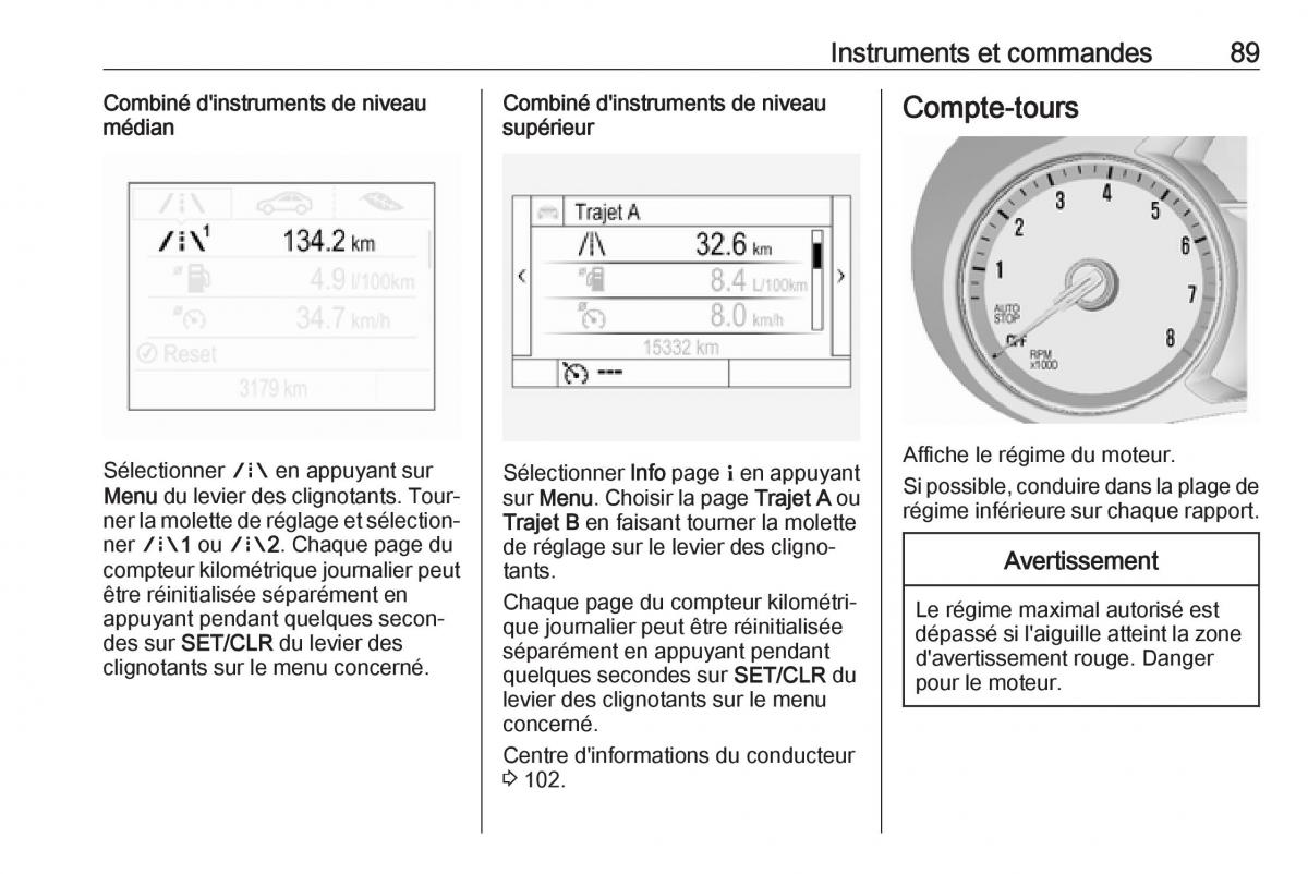 Opel Mokka X manuel du proprietaire / page 91